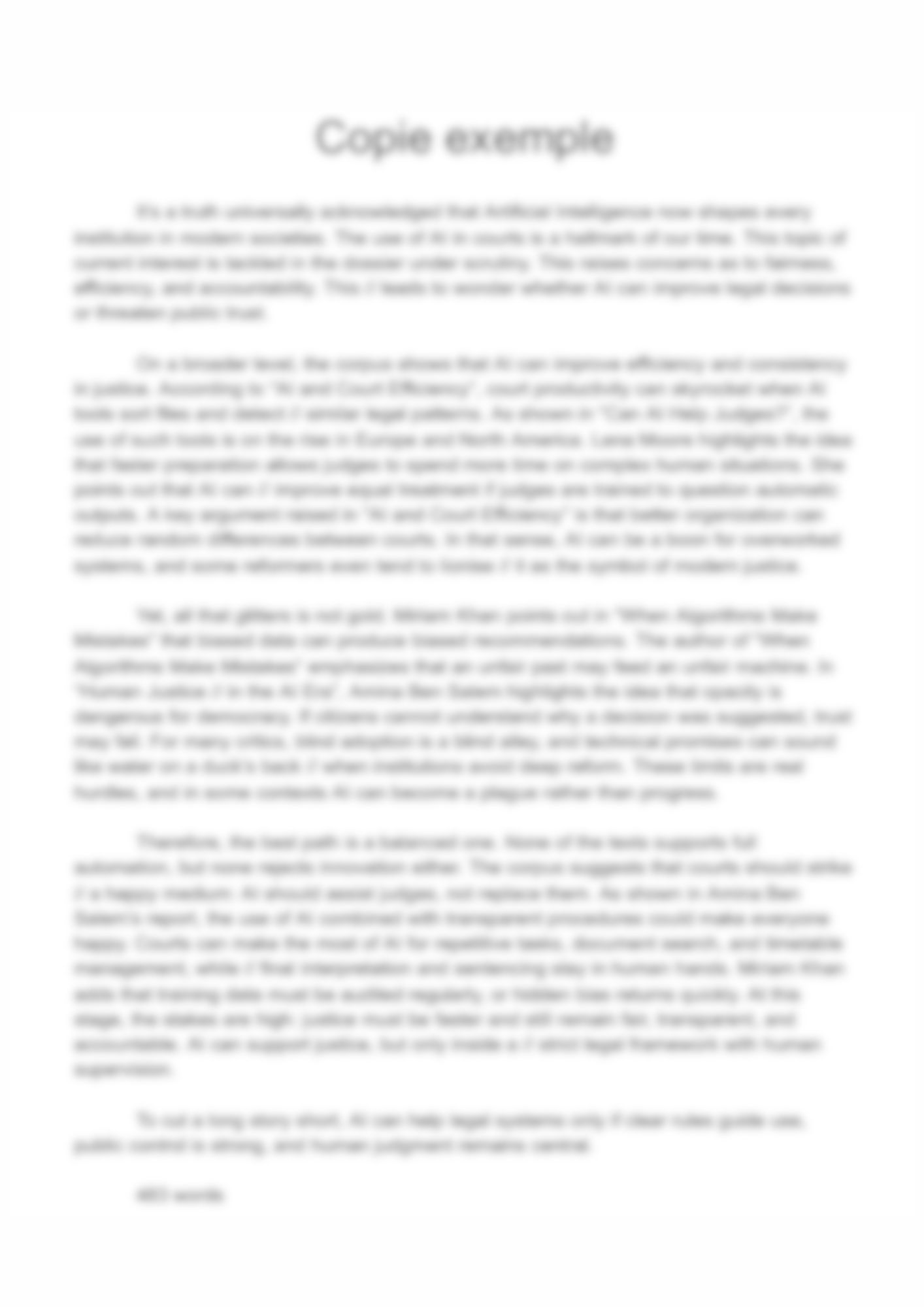 Aperçu Copie Modèle